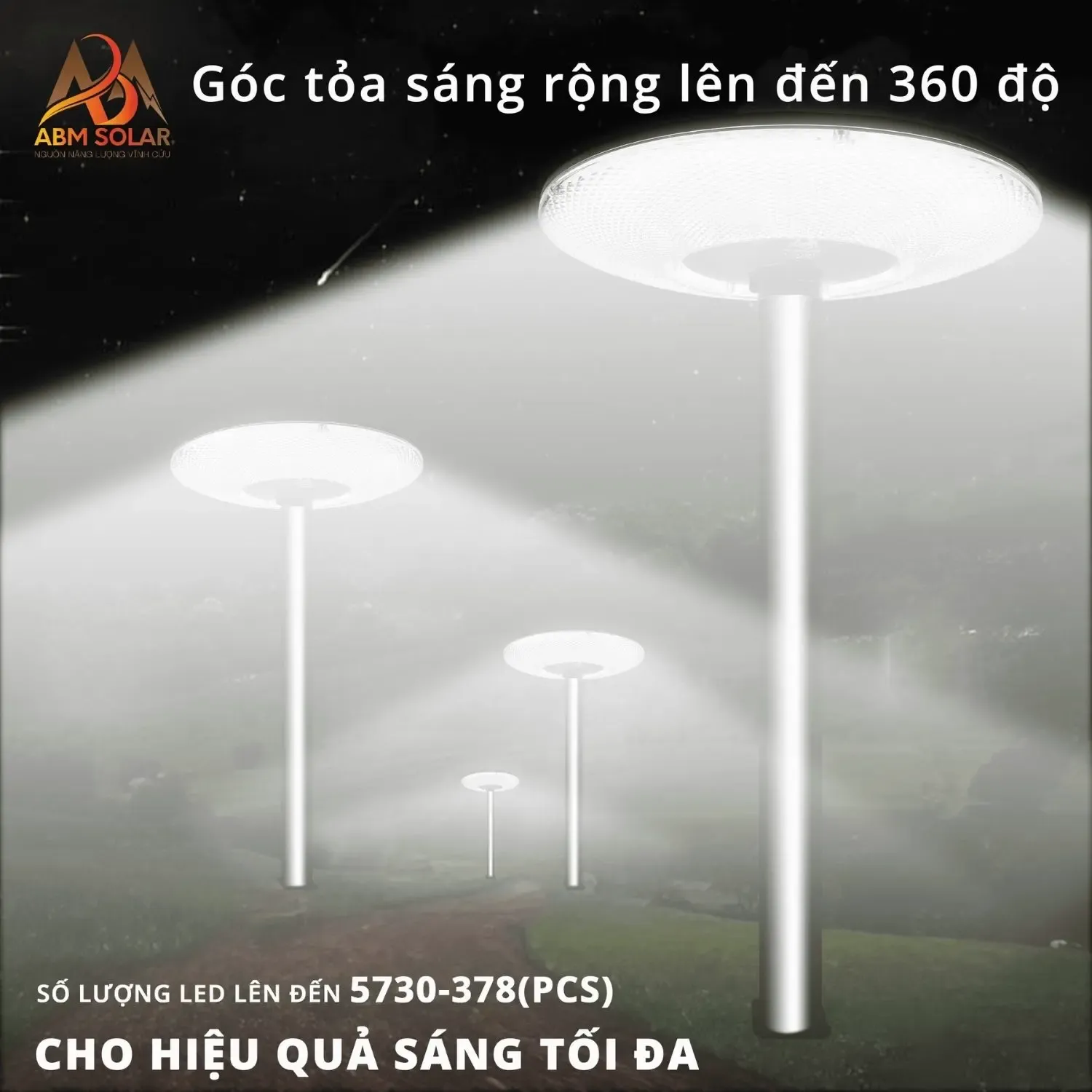 đèn năng lượng mặt trời ufo 1000w