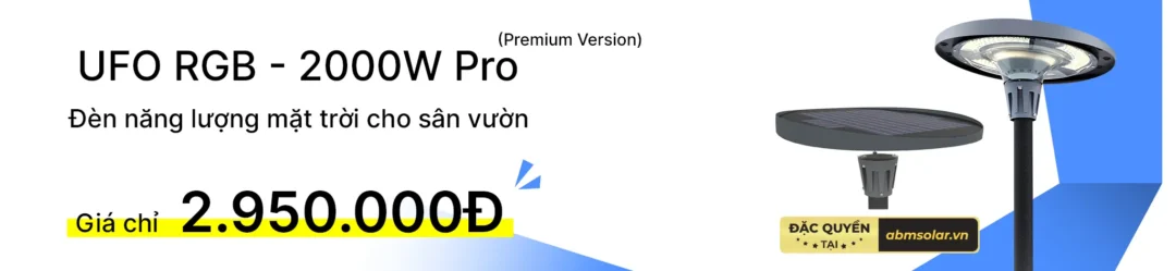 ưu điểm của đèn năng lượng mặt trời