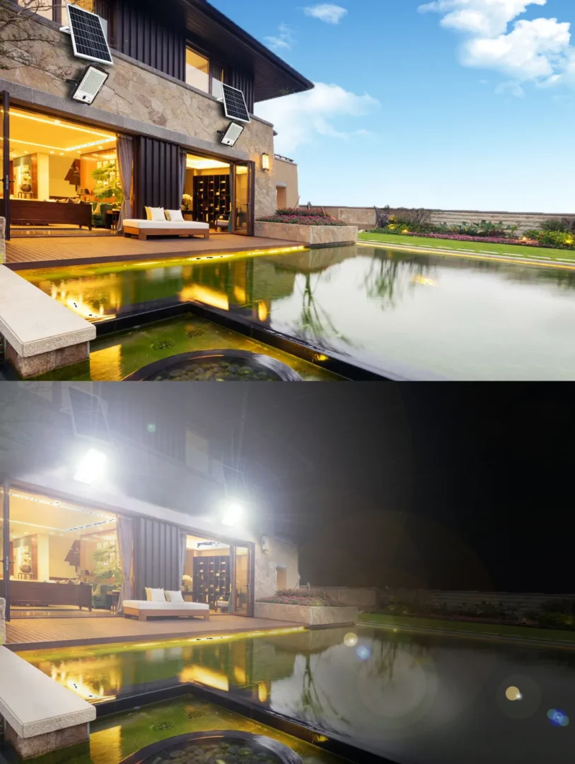 vị trí lắp đặt đèn pha năng lượng mặt trời