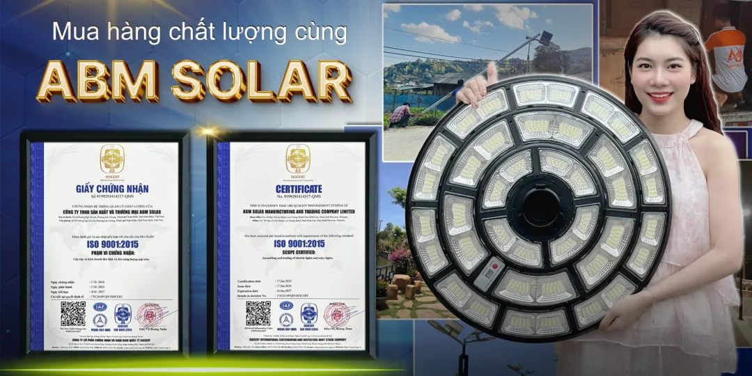 đèn năng lượng mặt trời chính hãng ABM SOLAR